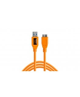 Tether Tools CU5454 USB-kaapeli USB 3.2 Gen 1 (3.1 Gen 1) 4,6 m USB A Micro-USB B Oranssi