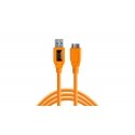 Tether Tools CU5454 USB kabelis USB 3.2 Gen 1 (3.1 Gen 1) 4,6 m USB A Micro-USB B Oranžs Tether Tools CU5454 USB kabelis USB 3.2 Gen 1 (3.1 Gen 1) 4,6 m USB A Micro-USB B Oranžs