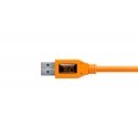 Tether Tools CU5454 USB kabelis USB 3.2 Gen 1 (3.1 Gen 1) 4,6 m USB A Micro-USB B Oranžinė