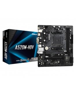 Asrock A520M-HDV Kanta AM4 mikro ATX