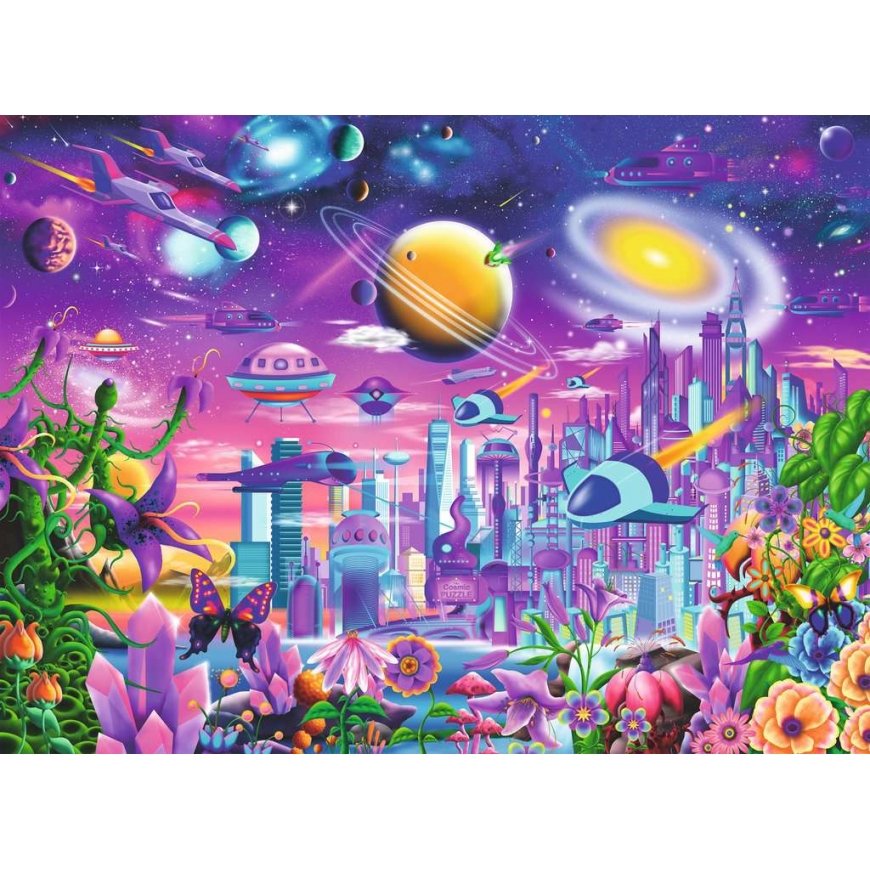 Ravensburger Cosmic City Jigsaw puzzle 200 pc(s) Fantasy – 2
