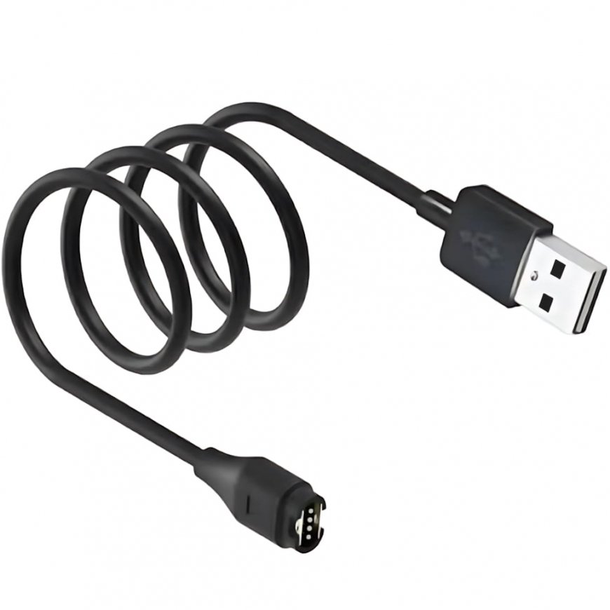 Kabel USB-A Beline do ładowania zegarków Garmin 1m czarny