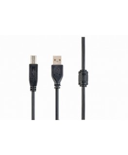 Cablexpert CCFB-USB2-AMBM-1.5M USB kabelis 1,5 m USB A USB B Melns