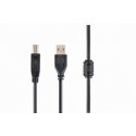 Cablexpert CCFB-USB2-AMBM-1.5M USB-kaapeli 1,5 m USB A USB B musta Cablexpert CCFB-USB2-AMBM-1.5M USB-kaapeli 1,5 m USB A USB B musta