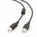 Cablexpert CCFB-USB2-AMBM-1.5M USB kabelis 1,5 m USB A USB B Juoda