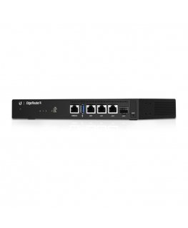 Ubiquiti EdgeRouter 4 laidinis maršrutizatorius Gigabitinis eternetas Juoda