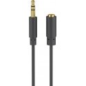 Goobay Headphone and Audio AUX Extension Cable, 3.5 mm, 3-pin, Slim, 5 m