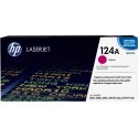 HP 124A, Оригинальный лазерный картридж LaserJet, Пурпурный HP 124A, Оригинальный лазерный картридж LaserJet, Пурпурный