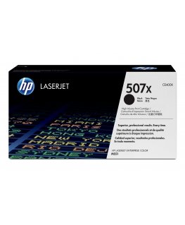 HP 507X, Оригинальный лазерный картридж LaserJet увеличенной емкости, Черный