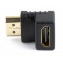 Gembird A-HDMI90-FML kaapelin sukupuolenvaihtaja HDMI musta Gembird A-HDMI90-FML kaapelin sukupuolenvaihtaja HDMI musta