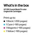 HP 300 2-pack Black/Tri-color Original Ink Cartridges HP 300 2-pack Black/Tri-color Original Ink Cartridges