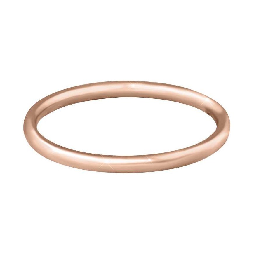 Troli Gold-plated minimalist rose auksinis ring