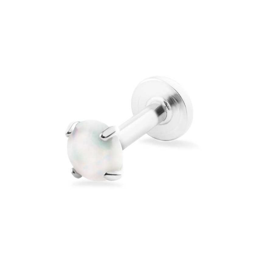 Troli Steel sticker with white synthetic opal
