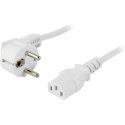 Deltaco DEL-111V power cable White 5 m CEE7/7 IEC C13