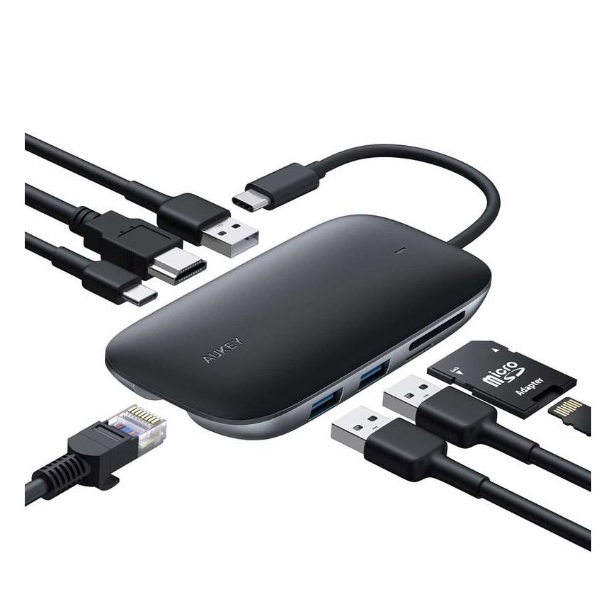 AUKEY CB-C71 dokstacija Melns
