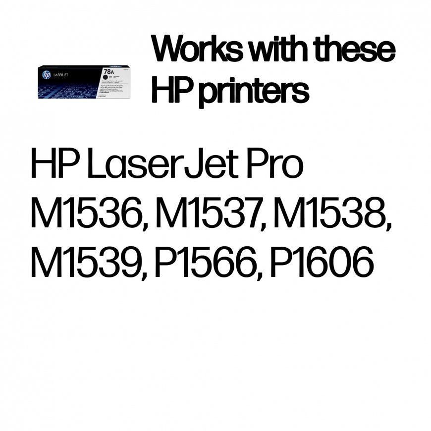 HP 78A, Оригинальный лазерный картридж LaserJet, Черный – 2