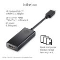HP 1WC36AA USB grafiikka-adapteri musta