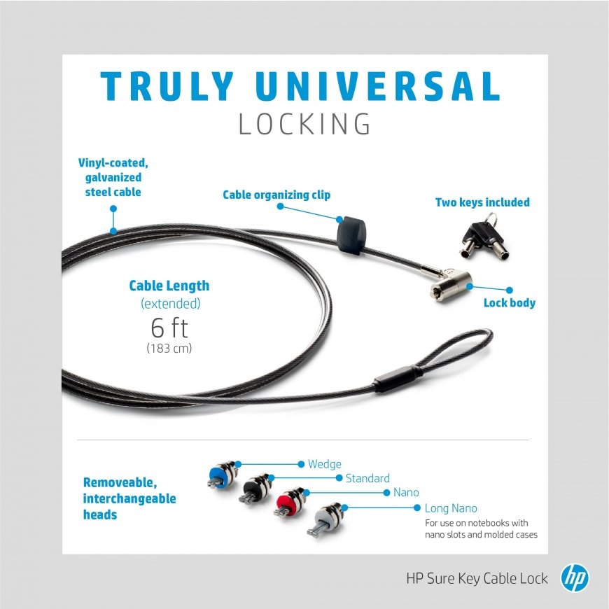 HP Sure Key Cable Lock – 2