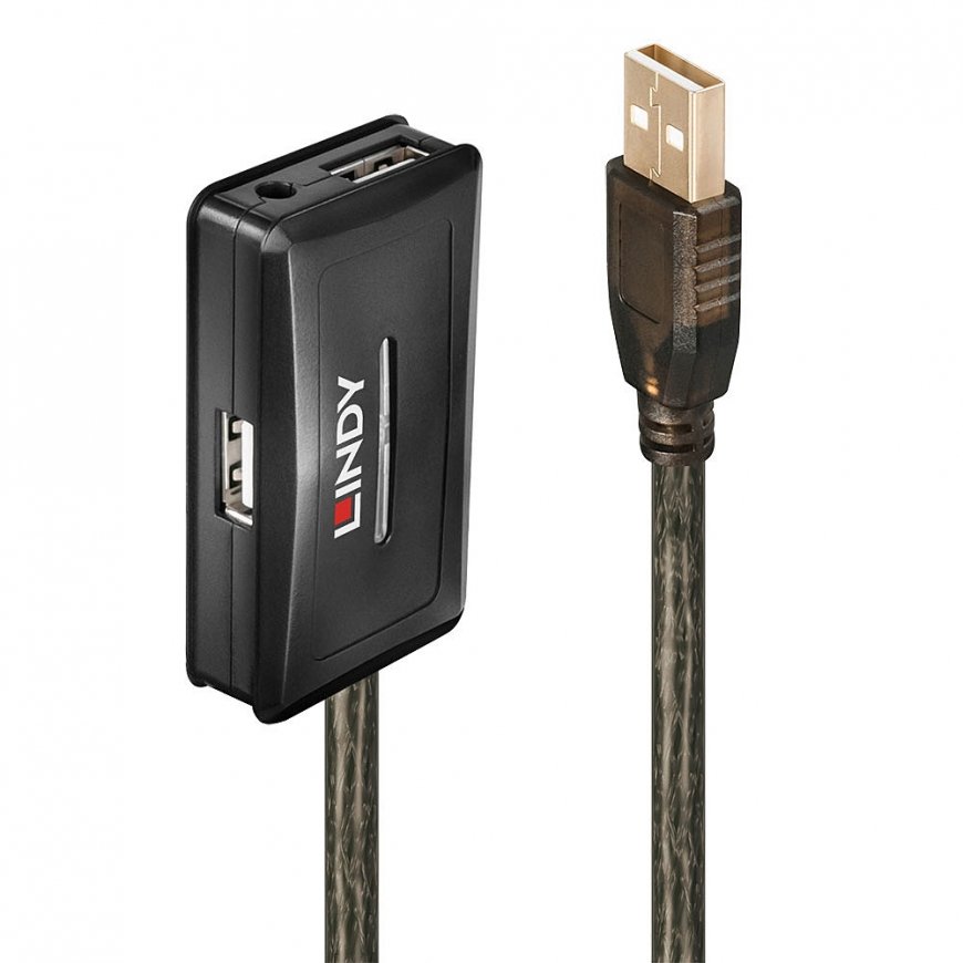 Lindy 42635 хаб-разветвитель USB 2.0 480 Мбит/с Серый