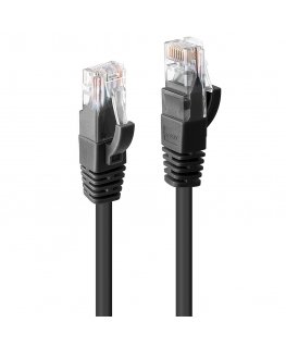 Lindy 48080 tīkla kabelis Melns 5 m Cat6 U/UTP (UTP)