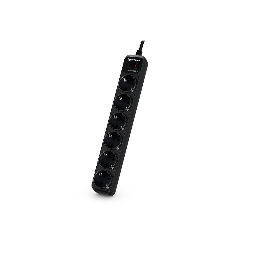 CyberPower B0620SC0-DE pārsprieguma aizsargs Melns 6