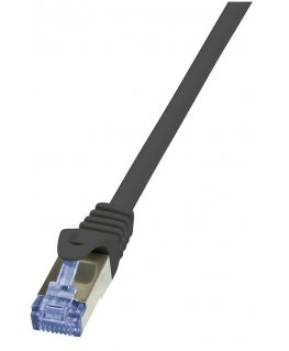 LogiLink Cat6a S/FTP, 3m tīkla kabelis Melns S/FTP (S-STP)