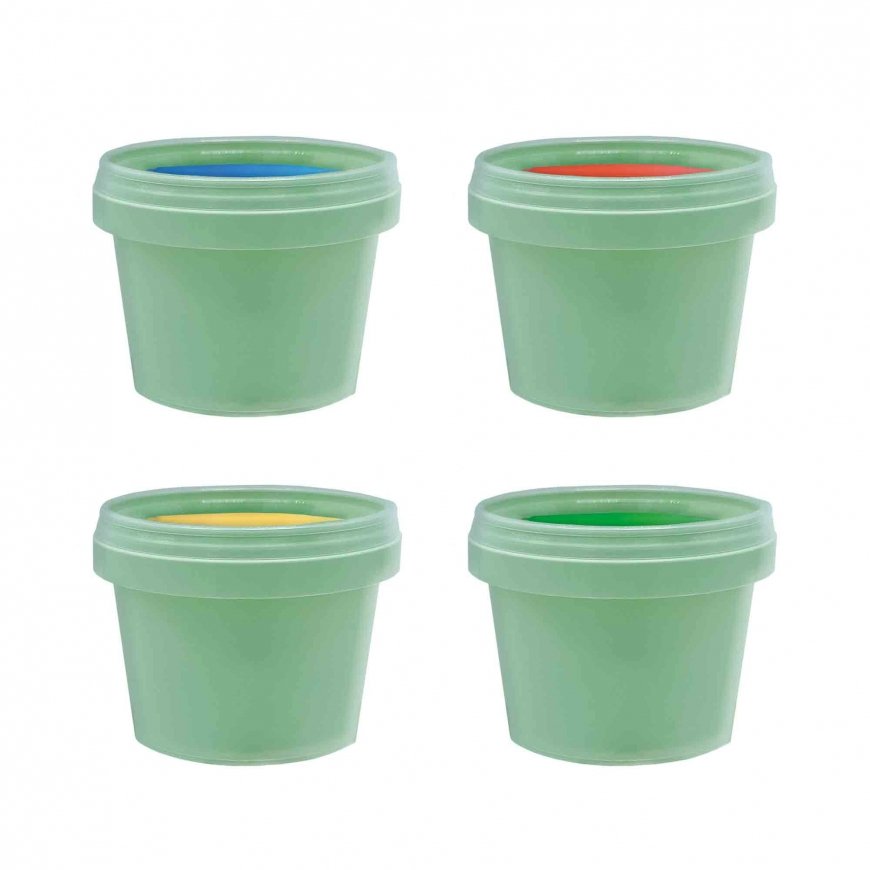 SES Creative SES Children's Set of Four Eco Fingerpaints vesiliukoinen sormiväri Sininen, Vihreä, Pu – 2