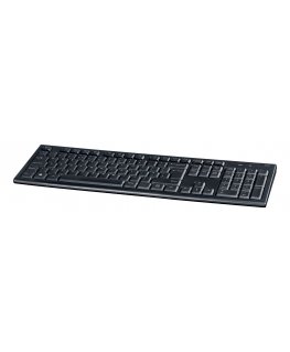 Deltaco TB-122-UK näppäimistö Koti Langaton RF QWERTY Englanti (UK) musta