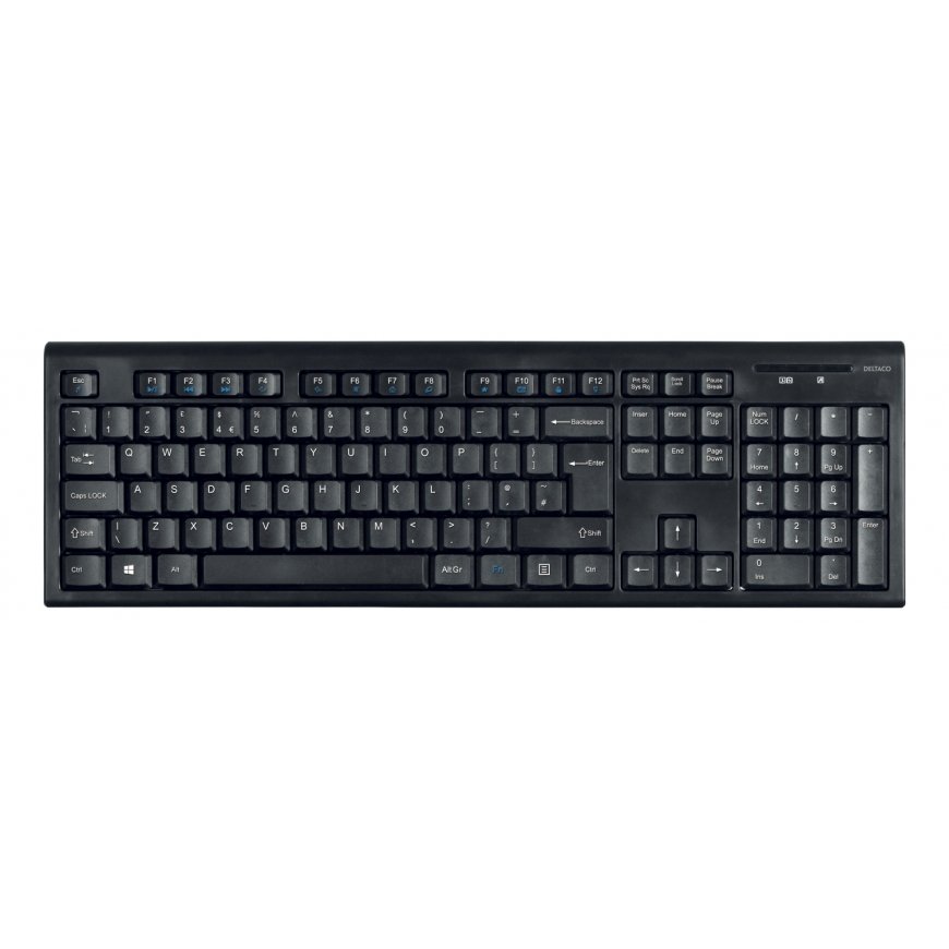 Deltaco TB-122-UK клавиатура Дома Беспроводной RF QWERTY Британский английский Черный – 2