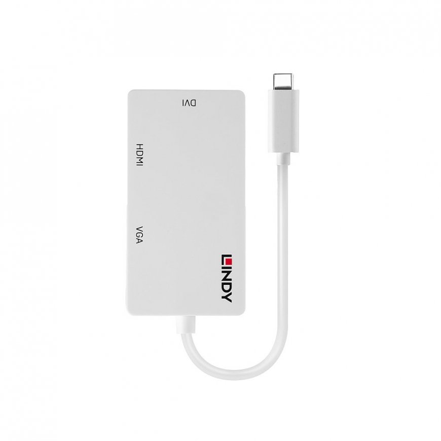 Lindy 43273 USB ekrano adapteris 3840 x 2160 pikseliai Balta – 2