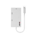 Lindy 43273 USB ekrano adapteris 3840 x 2160 pikseliai Balta Lindy 43273 USB ekrano adapteris 3840 x 2160 pikseliai Balta