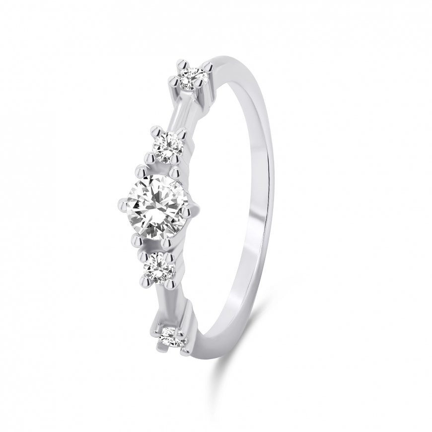 Brilio Silver Brilio Silver Charming silver ring with zircons RI040W