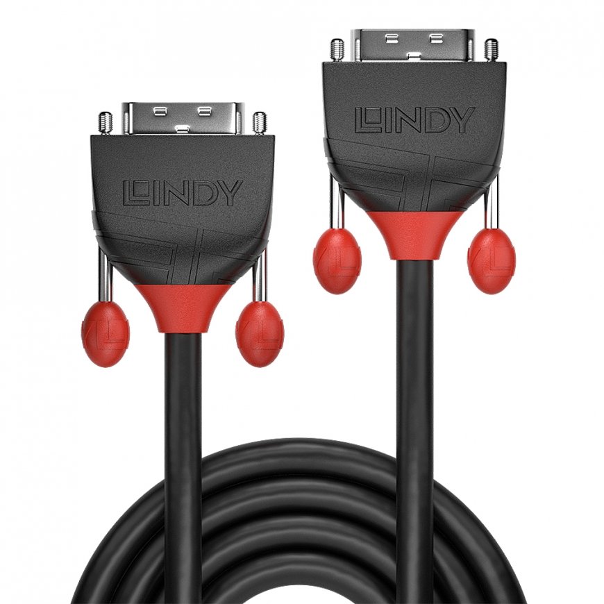 Lindy 3m DVI-D Single Link Cable, Black Line – 2