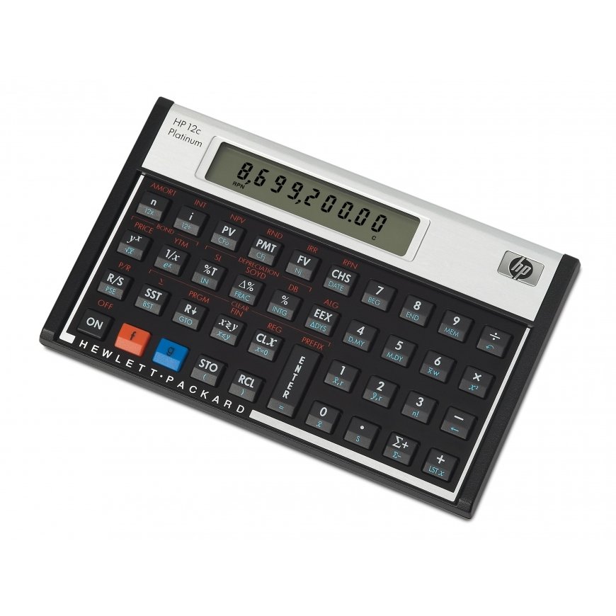 HP 12c calculator Desktop Financial Aluminium, Black – 2