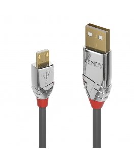 Lindy 36651 USB кабель USB 2.0 1 m USB A Micro-USB B Серый