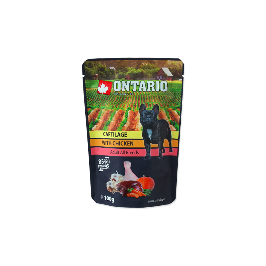 Canned food for dogs : Ontario Dog Cartilage with Chicken in Bro