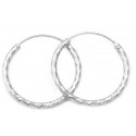 Beneto Amazing silver round earrings AGUC350