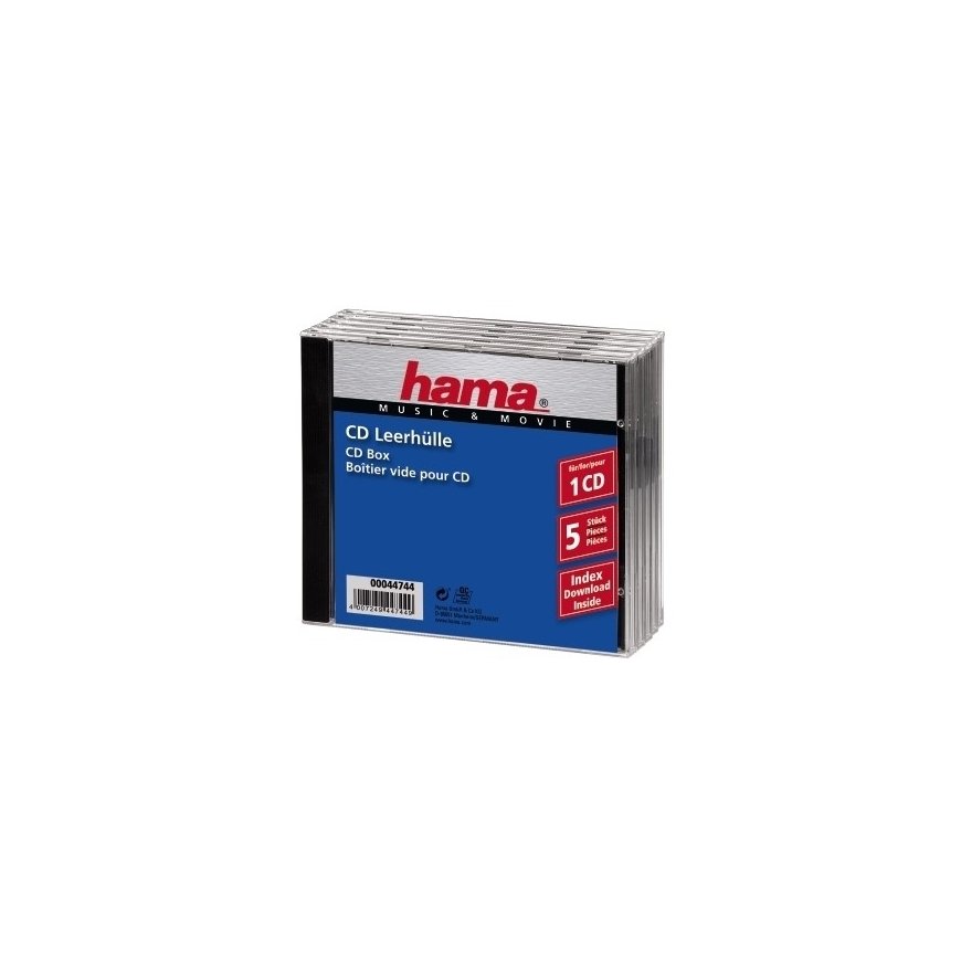 Hama CD Jewel Case Standard, Pack