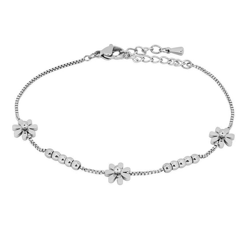 Troli Delicate steel bracelet with flowers