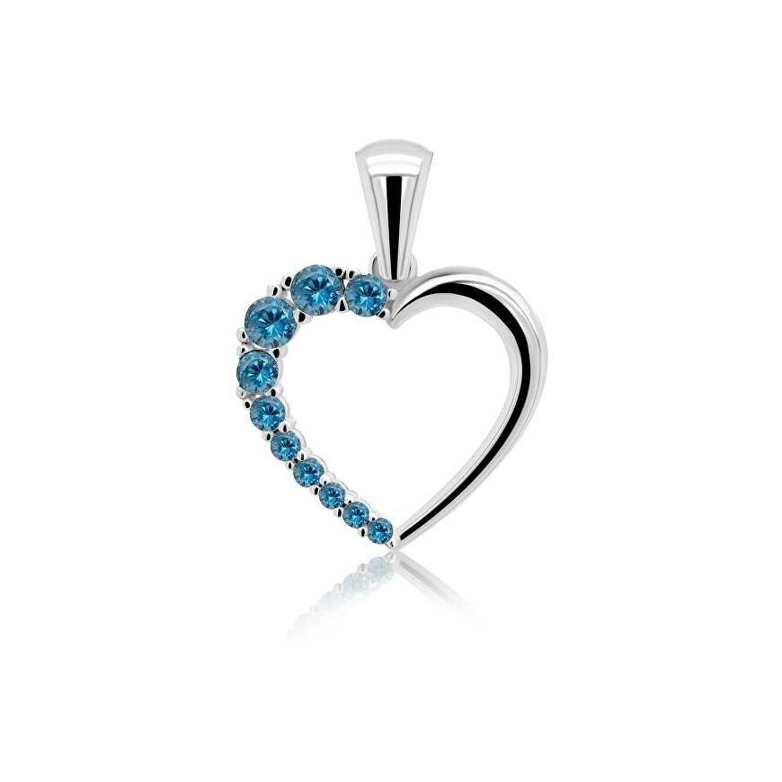 Brilio Silver Brilio Silver Romantic silver pendant with light blue zircons PT42WA