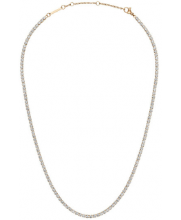 Daniel Wellington kiiltävä pronssi kaulakoru kristalleilla Classic Tennis DW00400390