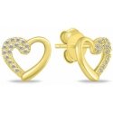 Brilio Silver Charming gold-plated jewelry set Hearts with zircons SET259Y (necklace, earrings) Brilio Silver Charming gold-plated jewelry set Hearts with zircons SET259Y (necklace, earrings)