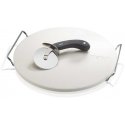 GEFU DARIOSO Set: Pizza cutter + stone with round stand GEFU DARIOSO Set: Pizza cutter + stone with round stand