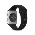 PURO ICON Apple Watch Band Black Silicone