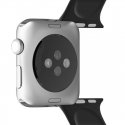 PURO ICON Apple Watch Band Bänd Must Silikoon