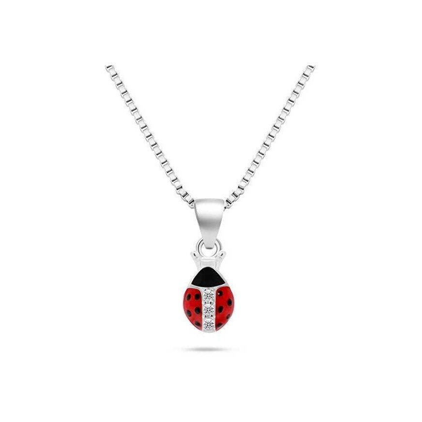 Brilio Silver Brilio Silver Decent Silver Necklace Ladybug NCL150W
