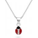 Brilio Silver Brilio Silver Decent Silver Necklace Ladybug NCL150W Brilio Silver Brilio Silver Decent Silver Necklace Ladybug NCL150W