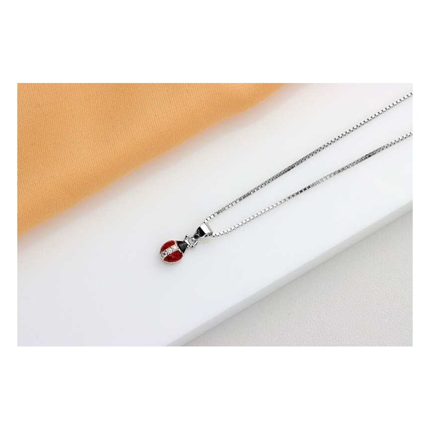 Brilio Silver Brilio Sidabrinis Decent Sidabrinis Kaklo papuošalas Ladybug NCL150W – 2