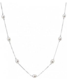 Evolution Group Silver necklace with 7 real pearls Pavona 22016.1