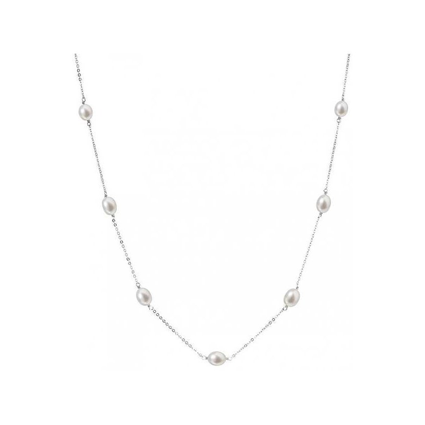 Evolution Group Silver necklace with 7 real pearls Pavona 22016.1
